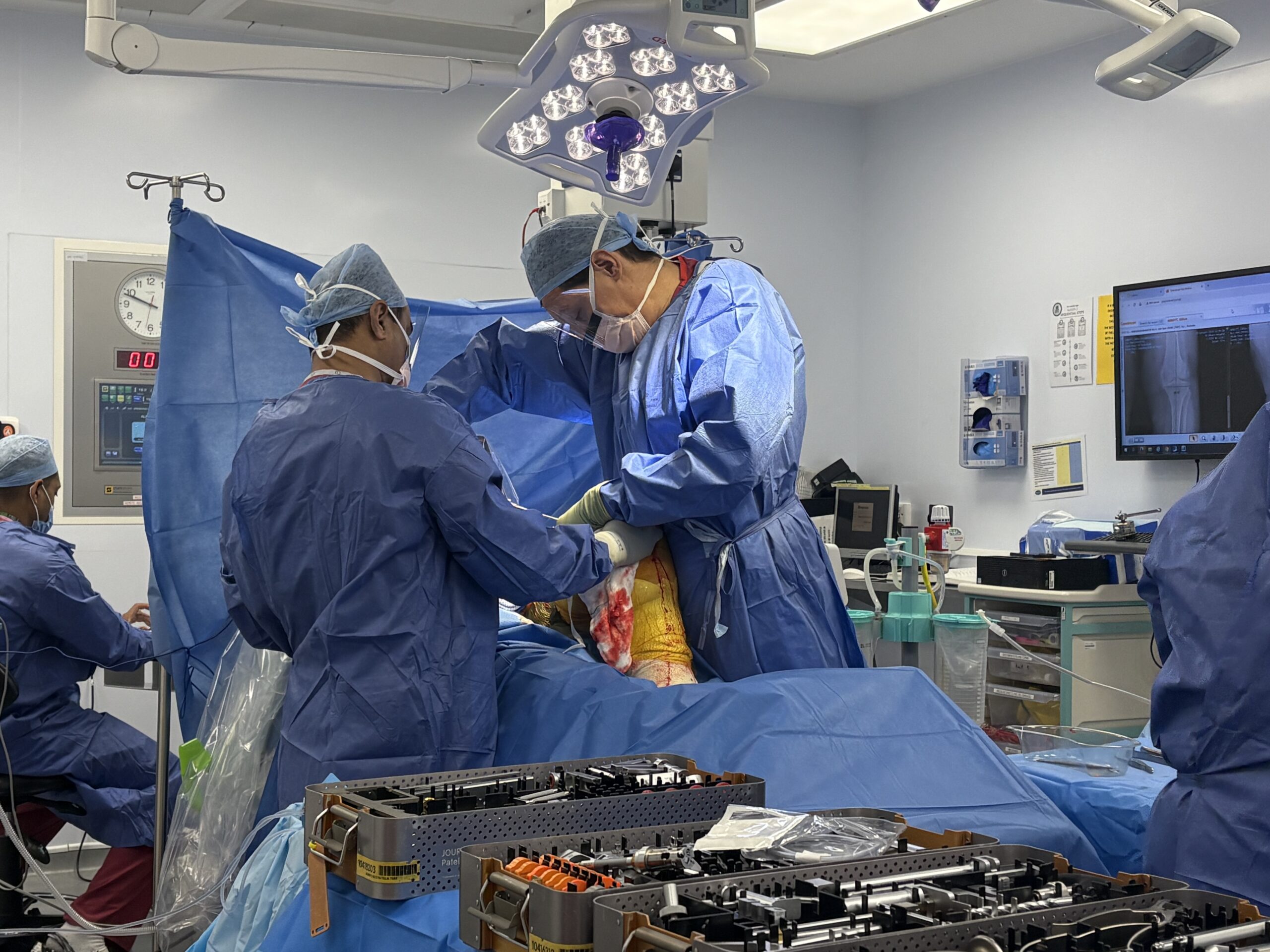 Orthopaedics surgery at St Albans City Hospital.