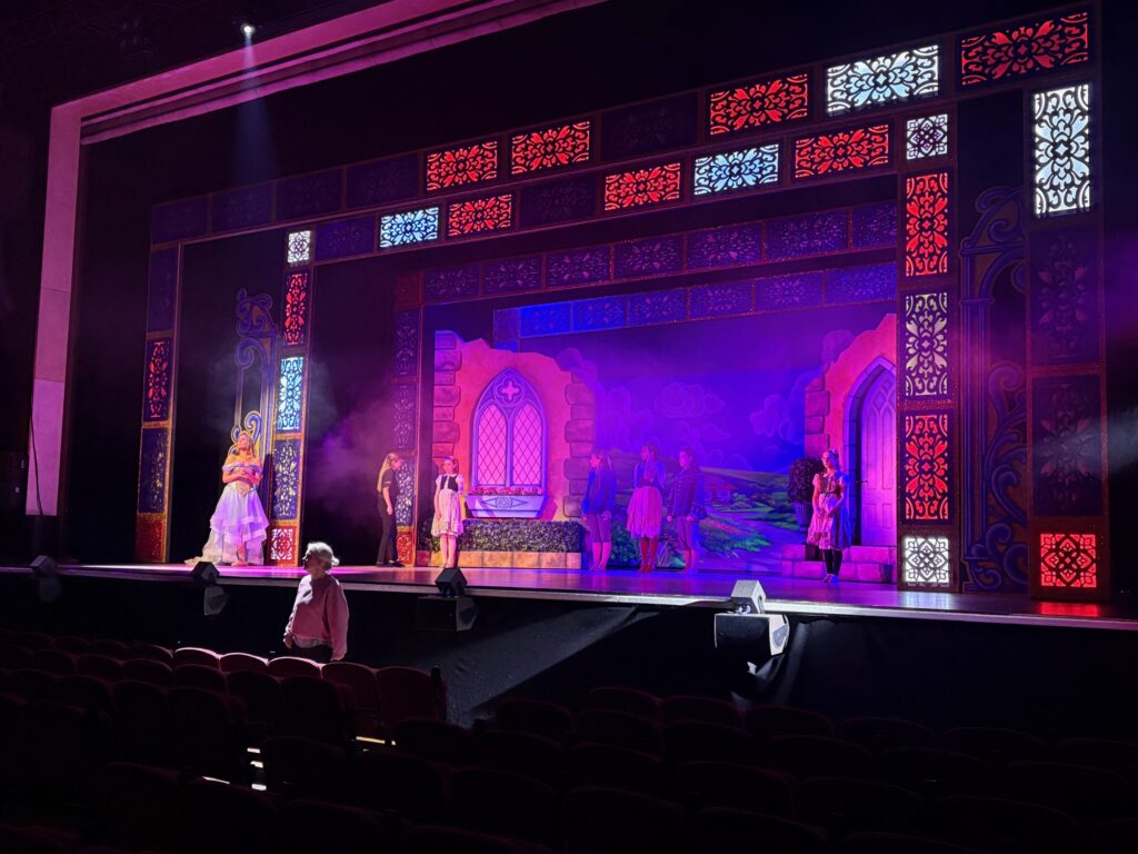 Cinderella rehearsals at the Alban Arena