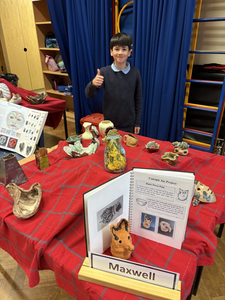 Exhibition by The Pottery Club at Skyswood Primary School.