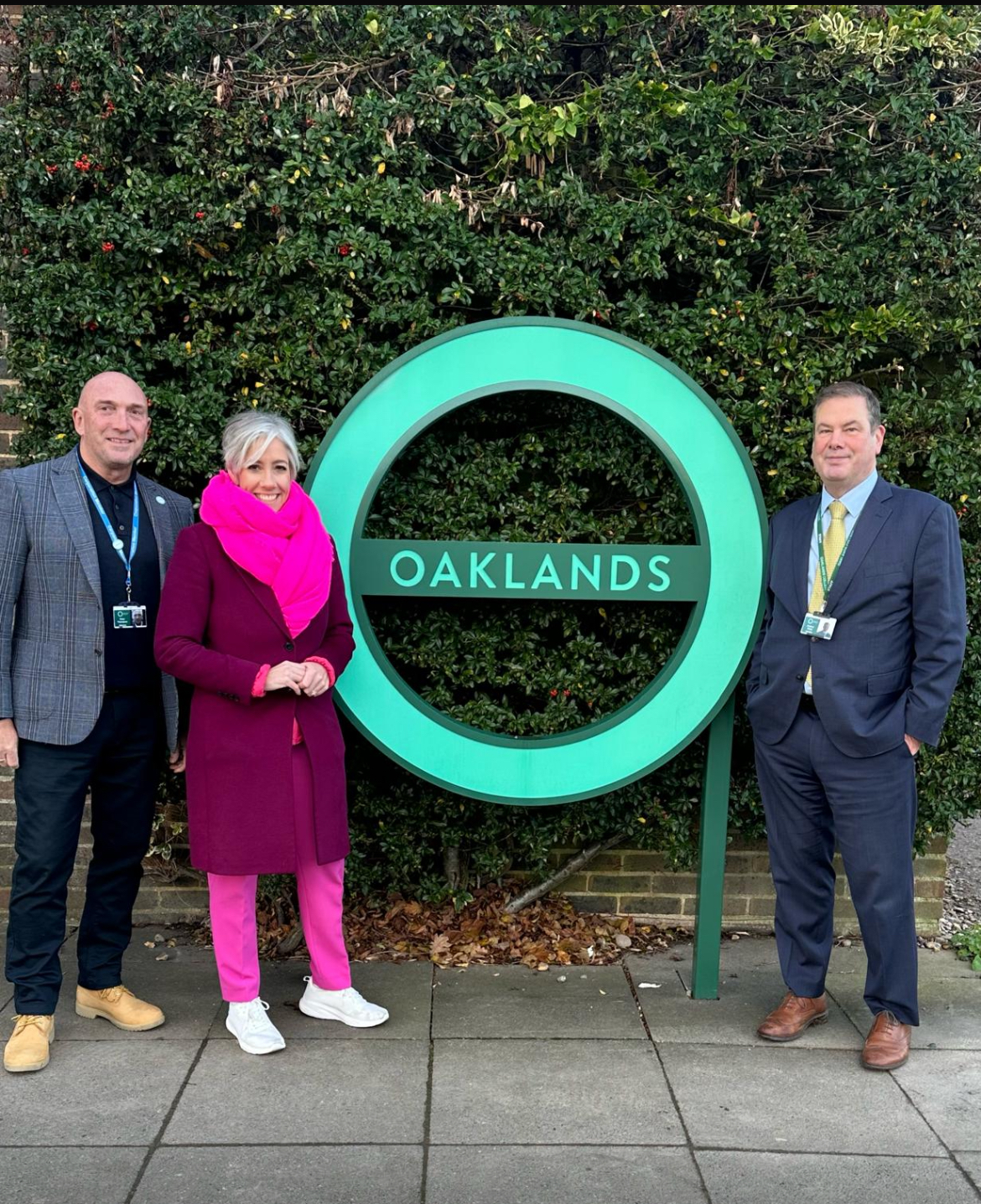 The official opening of Oaklands College's new Construction Centre.