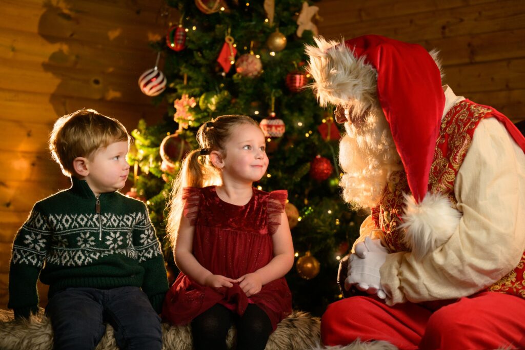 Santa with Ronald and Olive