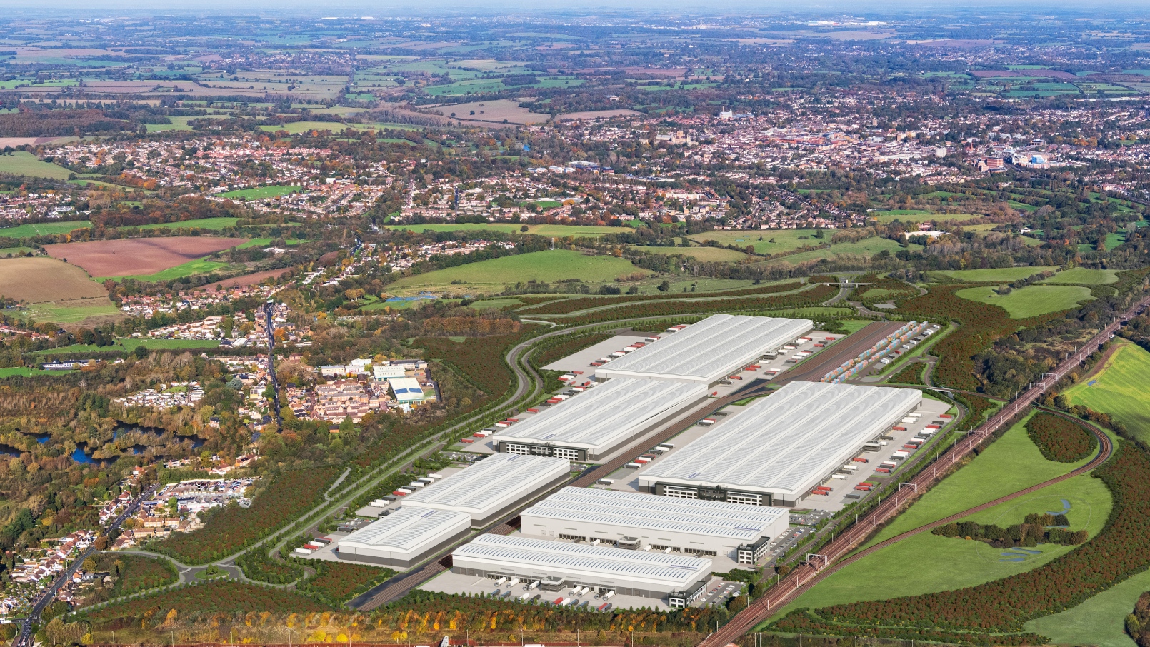 Segro has produced an artist’s impression of what the terminal will look like.