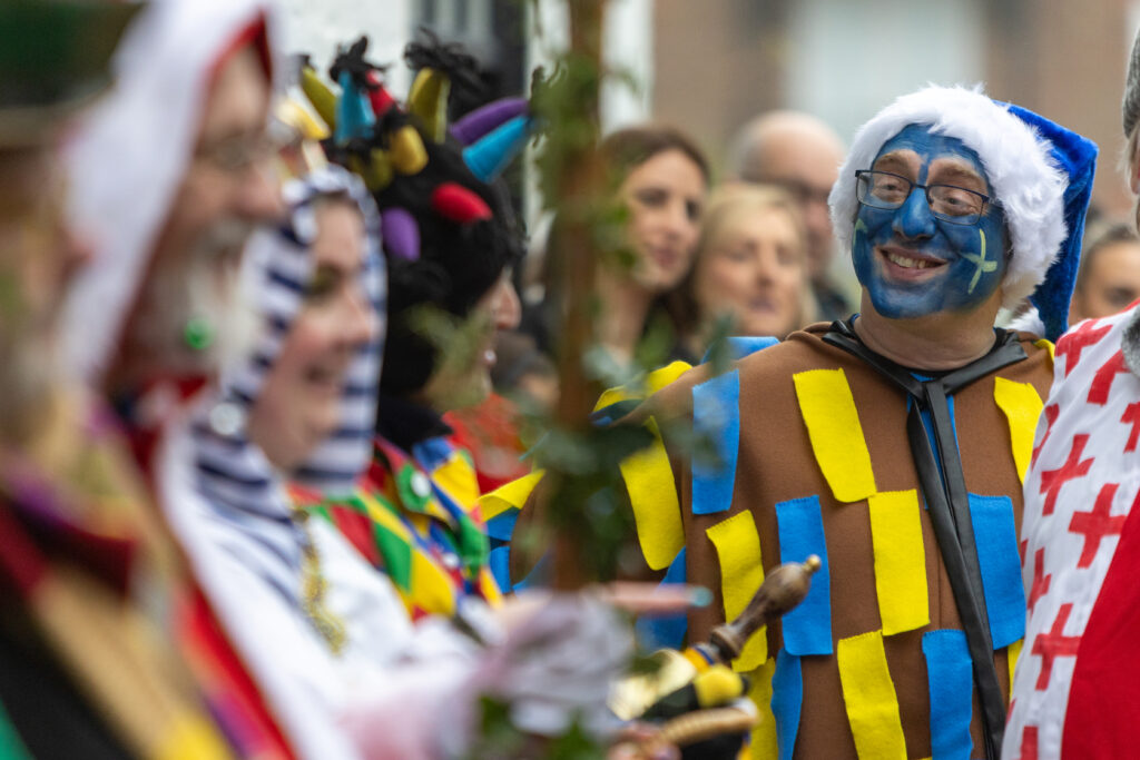 St Albans Mummers performing on Boxing Day. Photo: Toby Shepheard