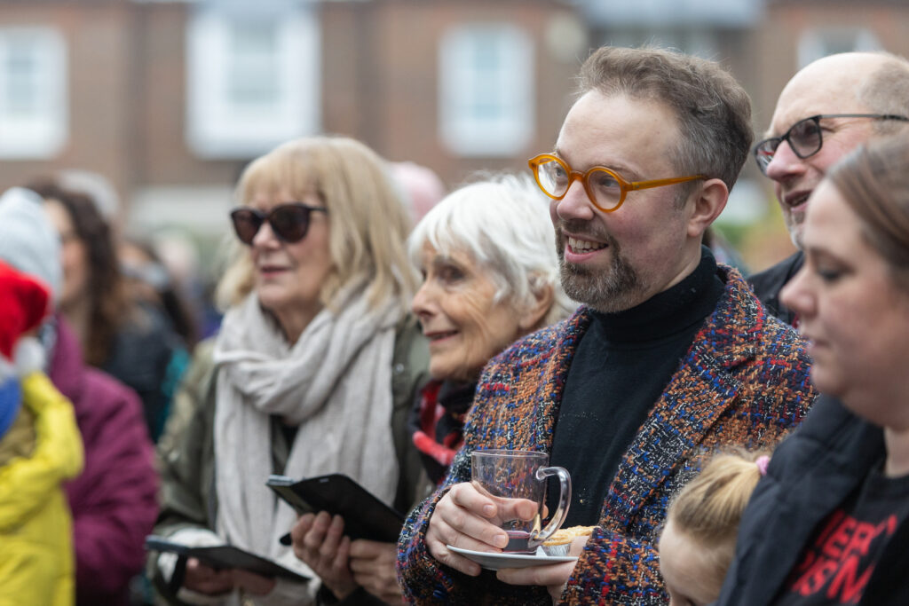 St Albans Mummers performing on Boxing Day. Photo: Toby Shepheard