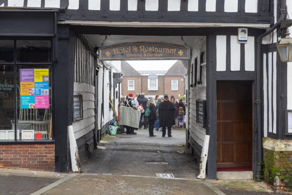 St Albans Mummers performing on Boxing Day. Photo: Toby Shepheard