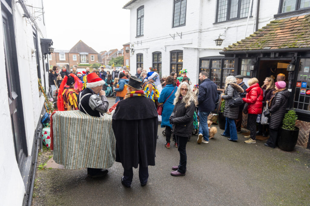 St Albans Mummers performing on Boxing Day. Photo: Toby Shepheard