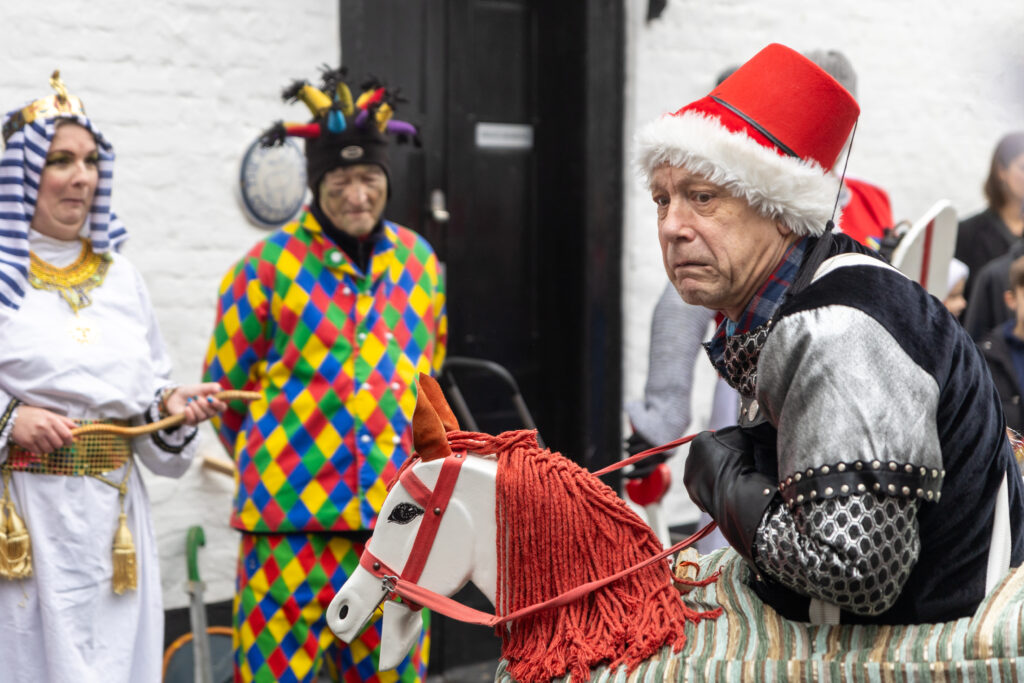 St Albans Mummers performing on Boxing Day. Photo: Toby Shepheard
