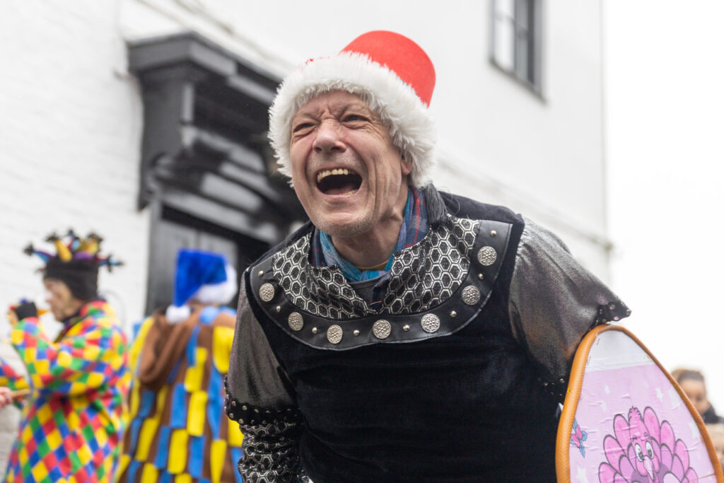 St Albans Mummers performing on Boxing Day. Photo: Toby Shepheard