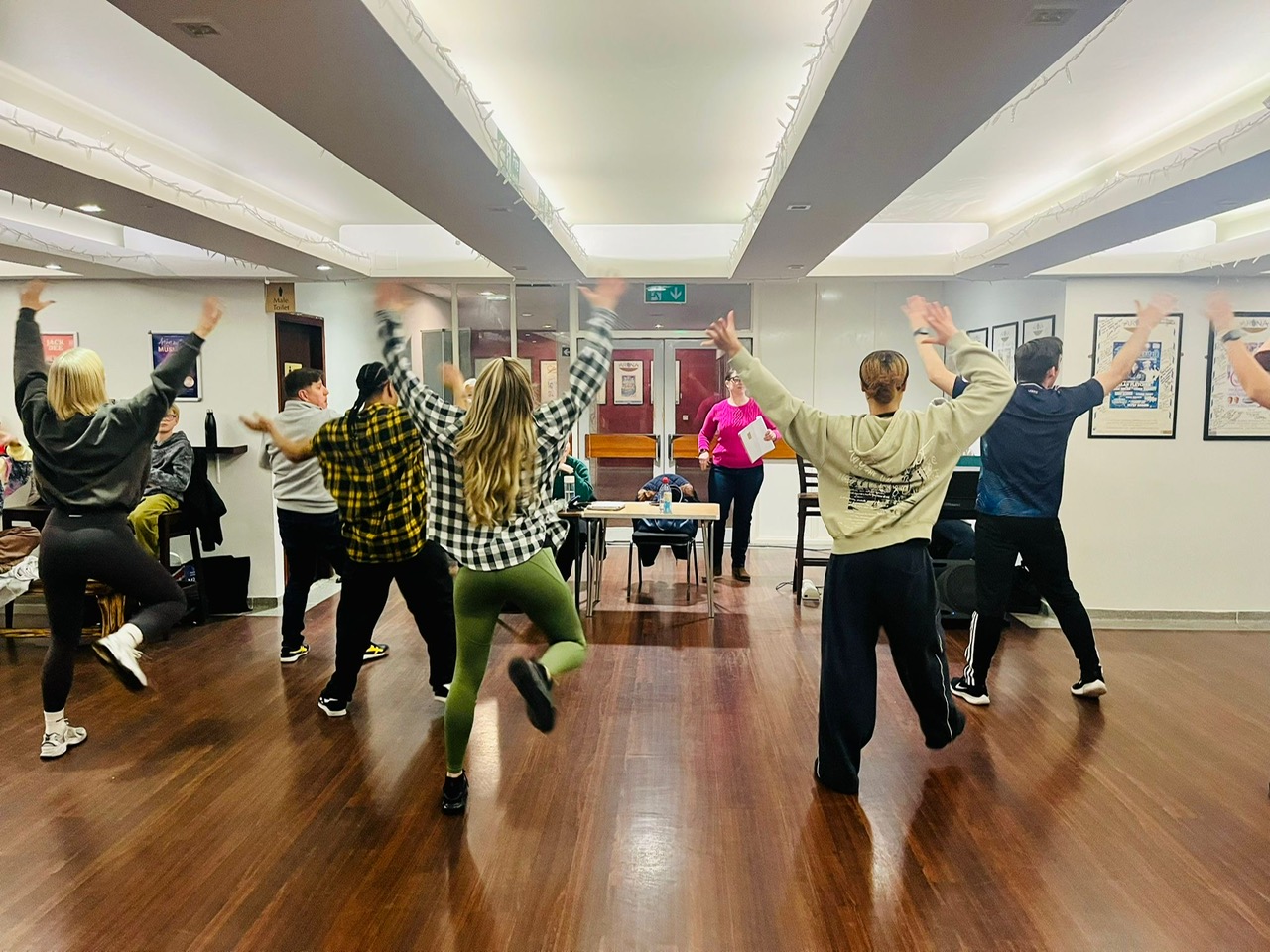 Cinderella rehearsals at the Alban Arena