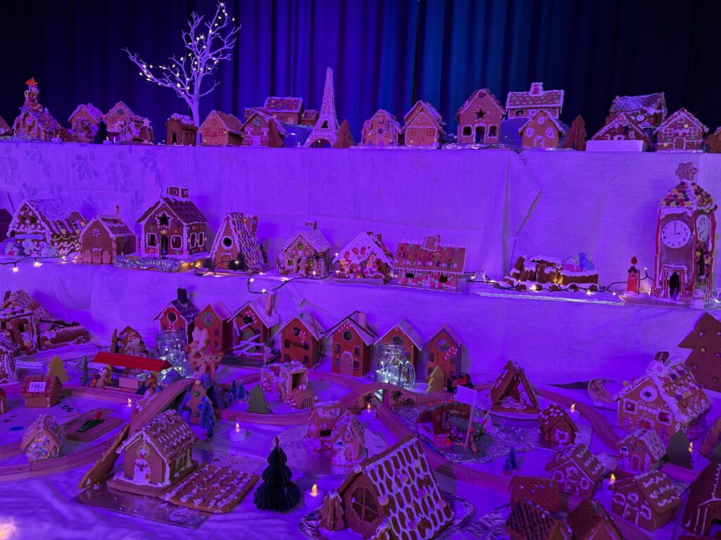 Bernards Heath Junior School's gingerbread village.