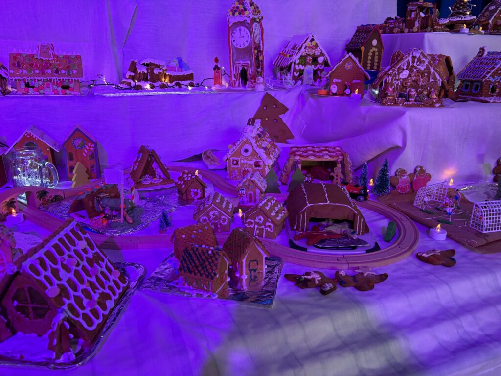 Bernards Heath Junior School's gingerbread village.