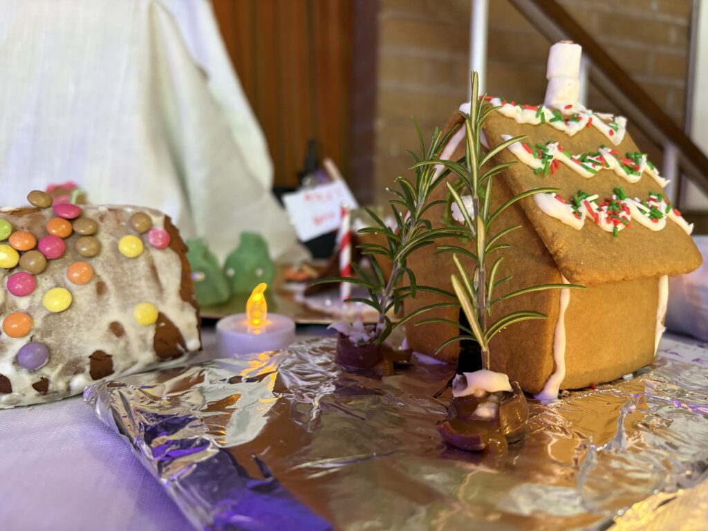 Bernards Heath Junior School's gingerbread village.
