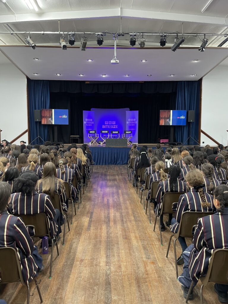 The BBC Bitesize Careers Tour visits Loreto College.