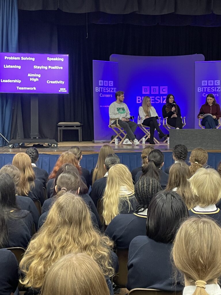 The BBC Bitesize Careers Tour visits Loreto College.