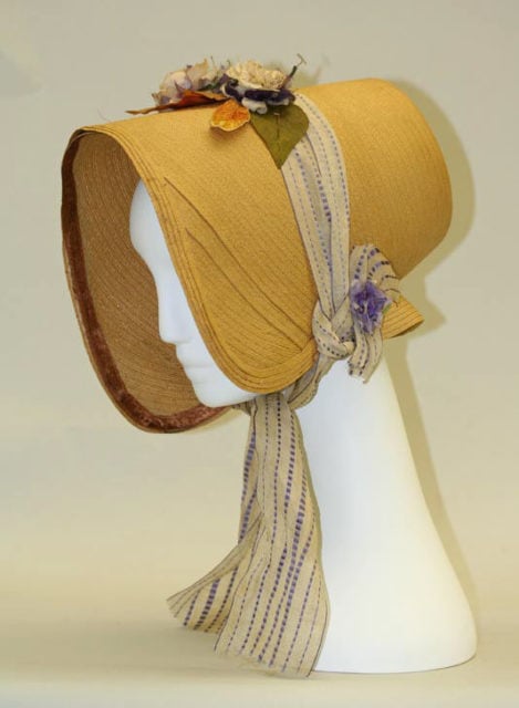 Straw bonnet from 1840s. Was it made in St Albans?
