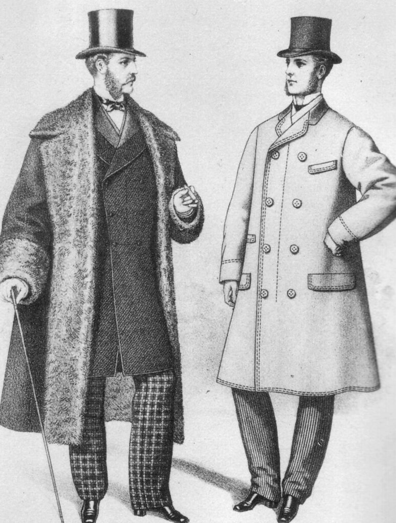 Men’s winter fashions 1872