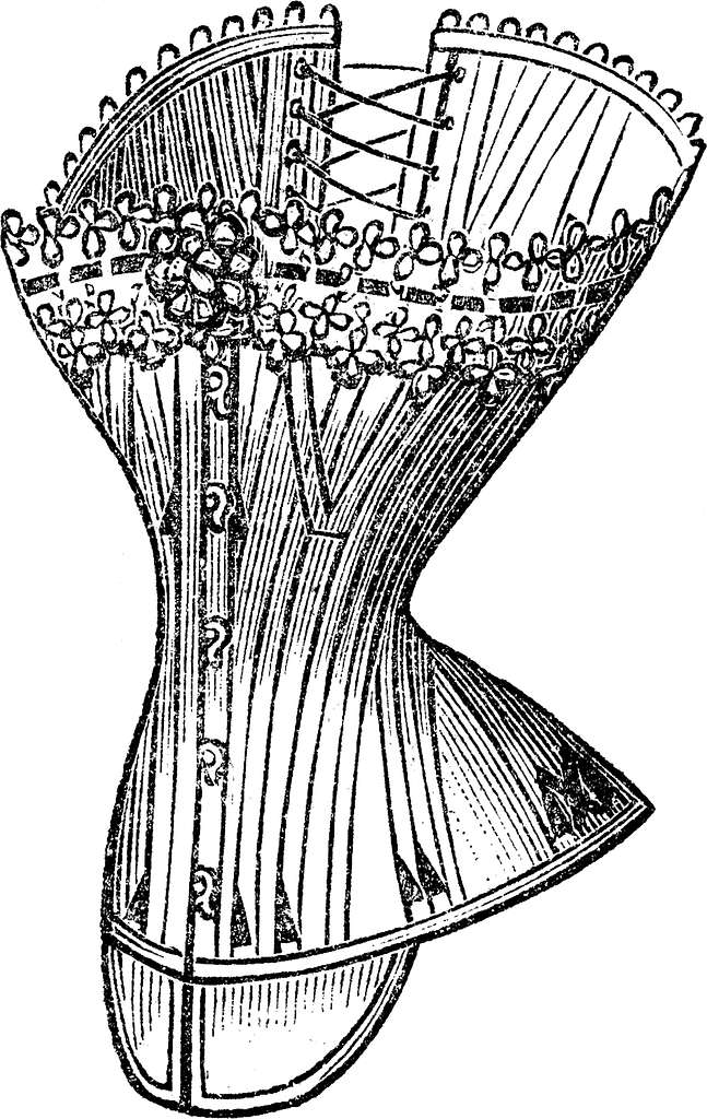 The corset - designed to minimise the waist