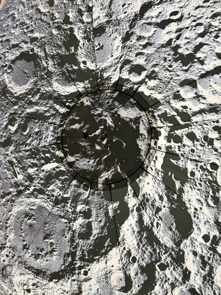 The Museum of the Moon installation at St Albans Cathedral.