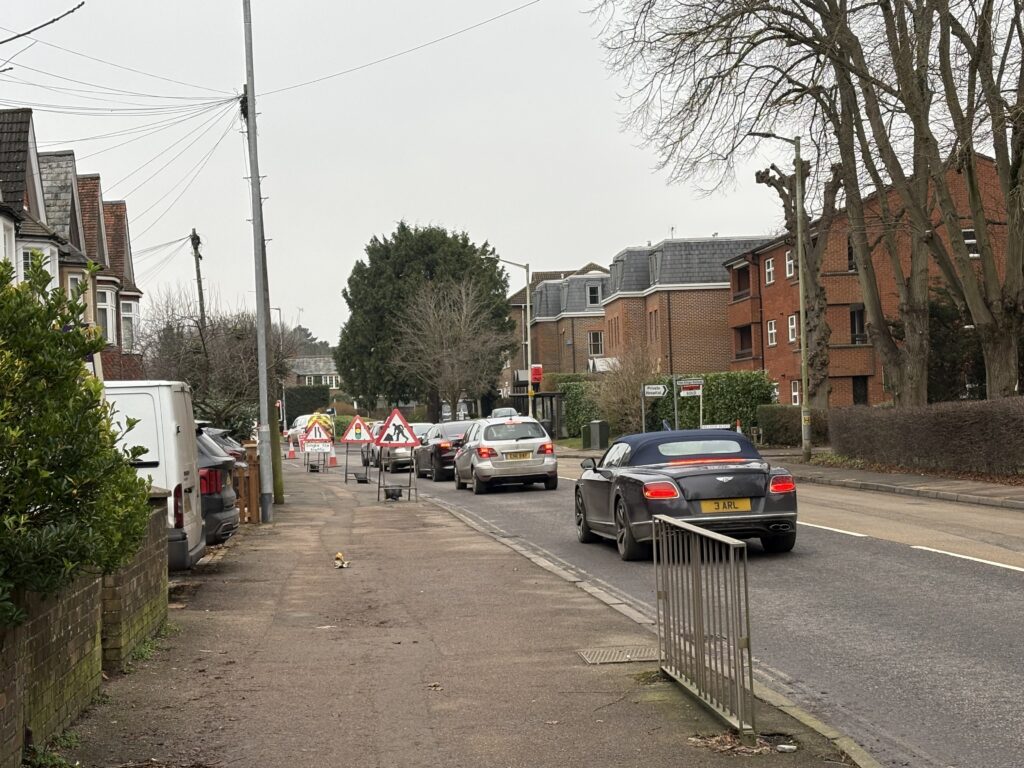 The Luton Road in Harpenden.