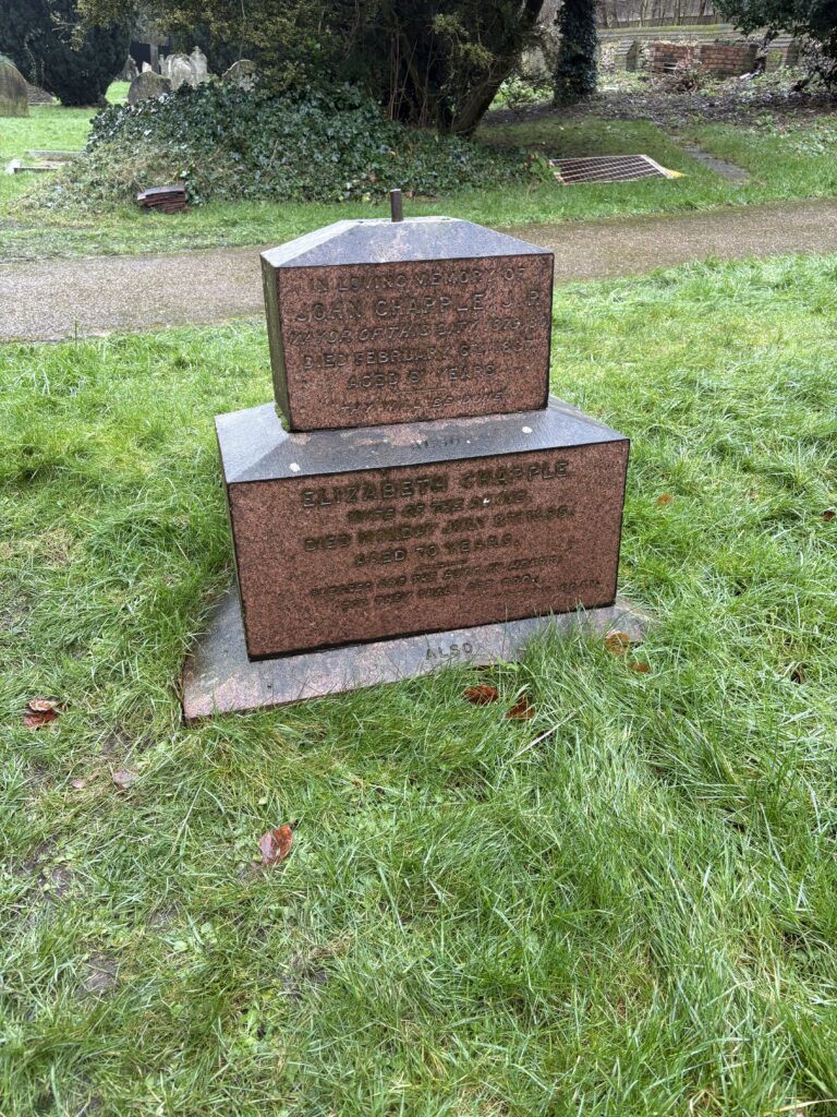 The grave of John Chapple
