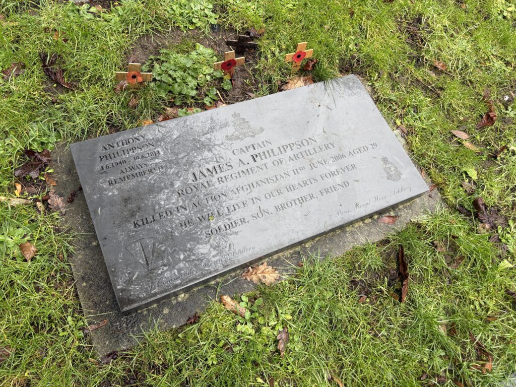 Memorial plaque to Captain James Phillipson.