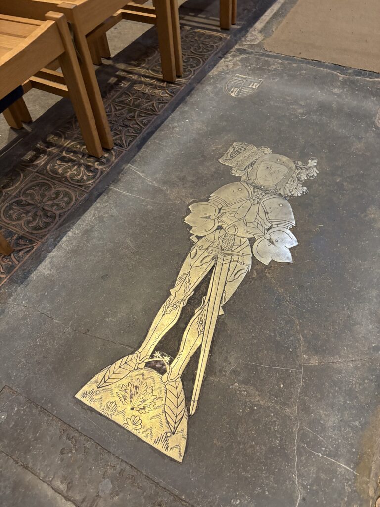 The brass of Sir Anthony Grey