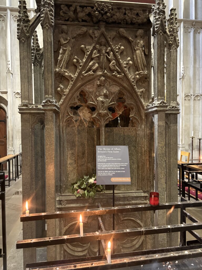The shrine of St Alban