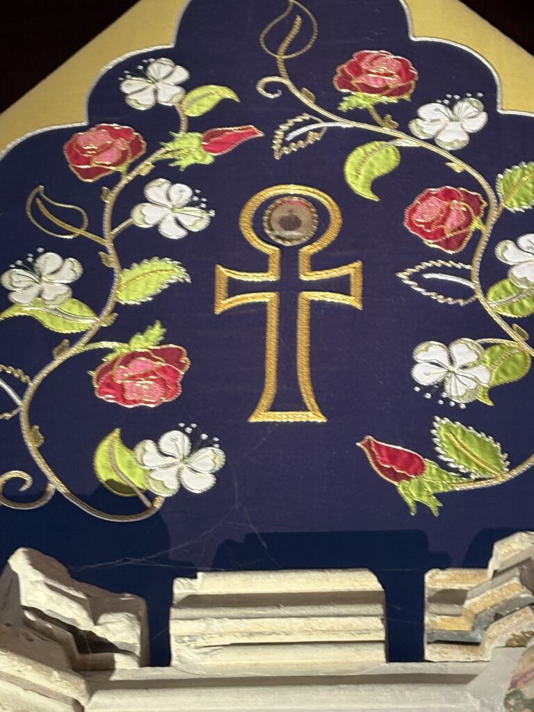 A relic purporting to be part of the cloak of Amphibius.