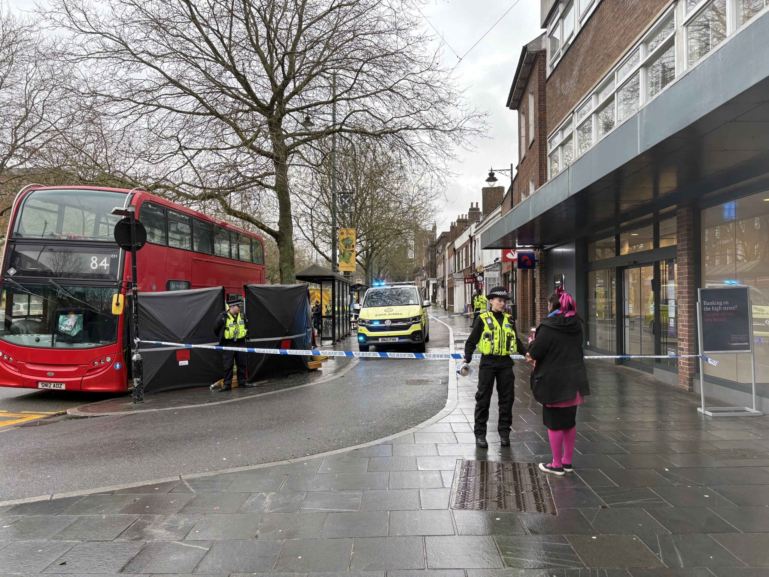 The incident in St Peter's Street.