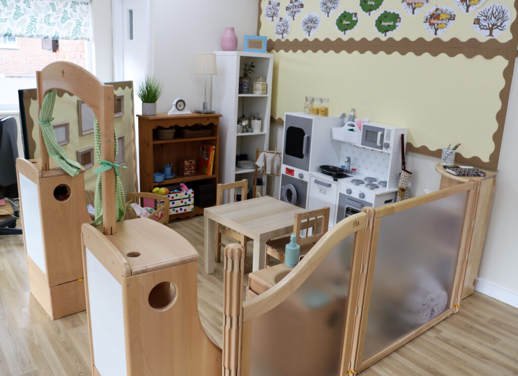 Role play area in the Reception classroom