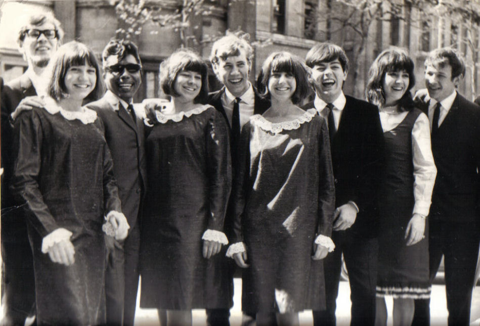 The Carolines and the New Seekers with Tony Blackburn at Christian Aid Week.
