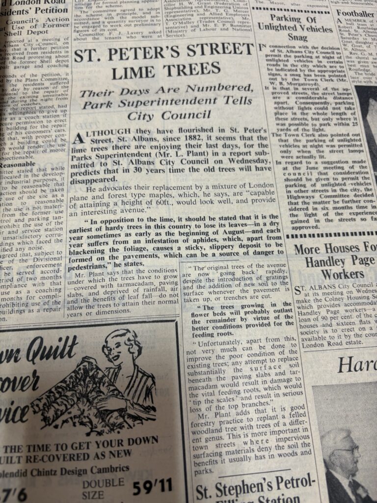 A bound volume of the Herts Advertiser dating from 1957-58.