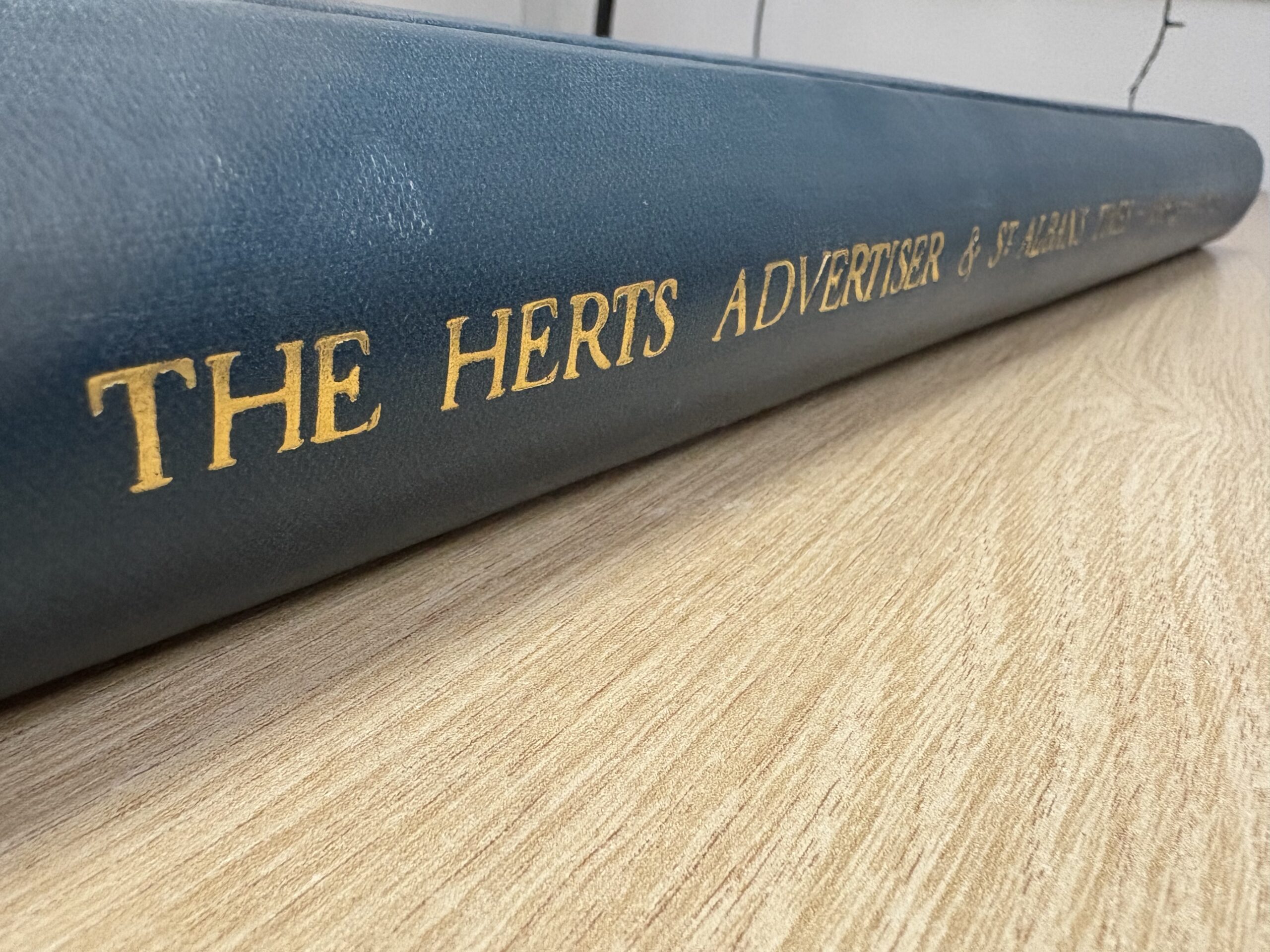 A bound volume of the Herts Advertiser dating from 1957-58.