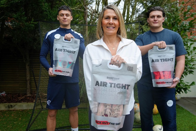 Lisa Smith is mum to two sporty boys, Harvey (right), who played rugby for Saracens Under 18s and Harrison who joined Stevenage FC when he was only nine years old.