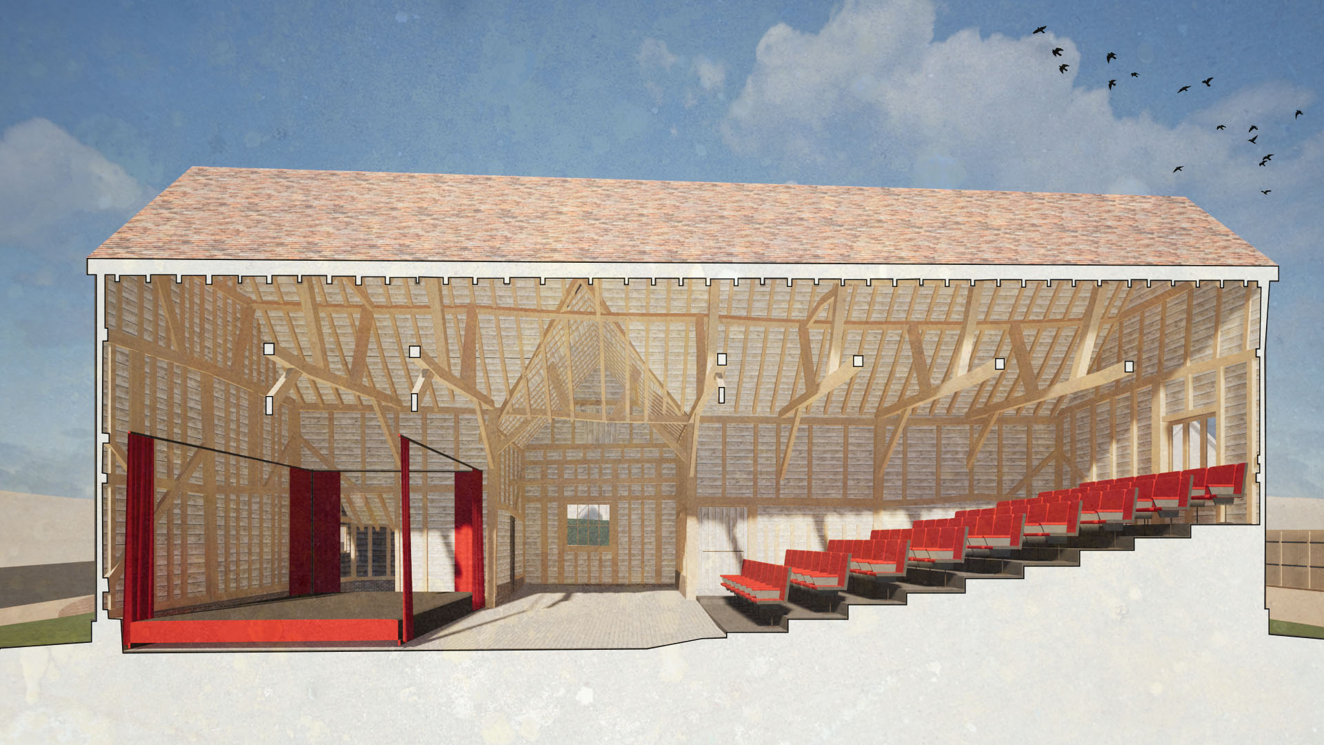 An artist's impression of the proposed new theatre.