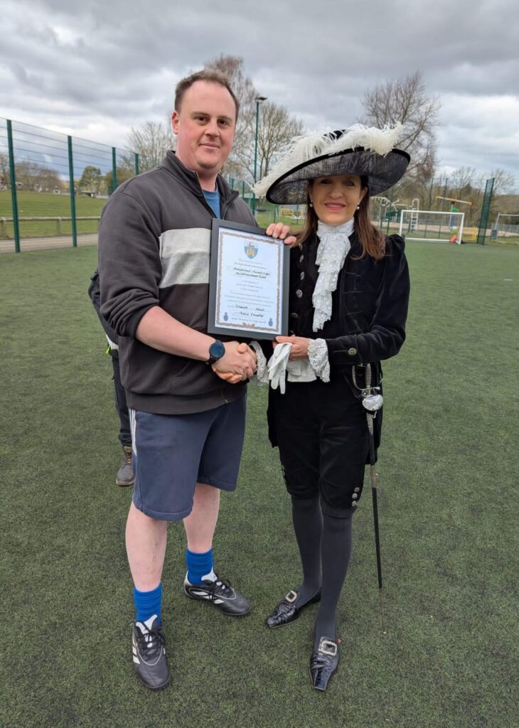 Celebrations for the 10th anniversary of Wheathampstead's community astroturf pitch.