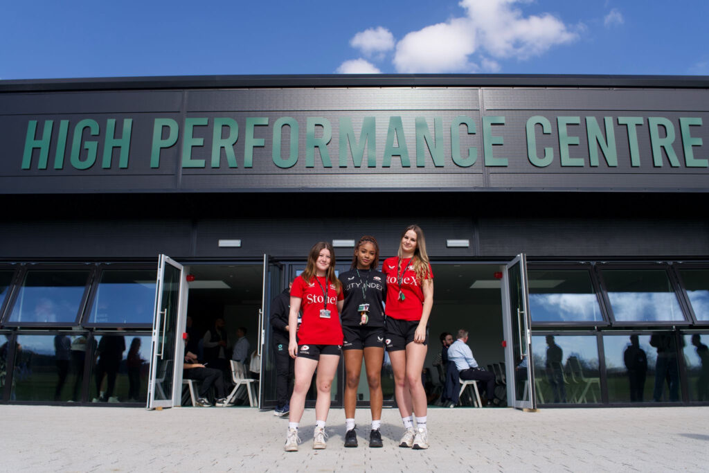Students at the opening.