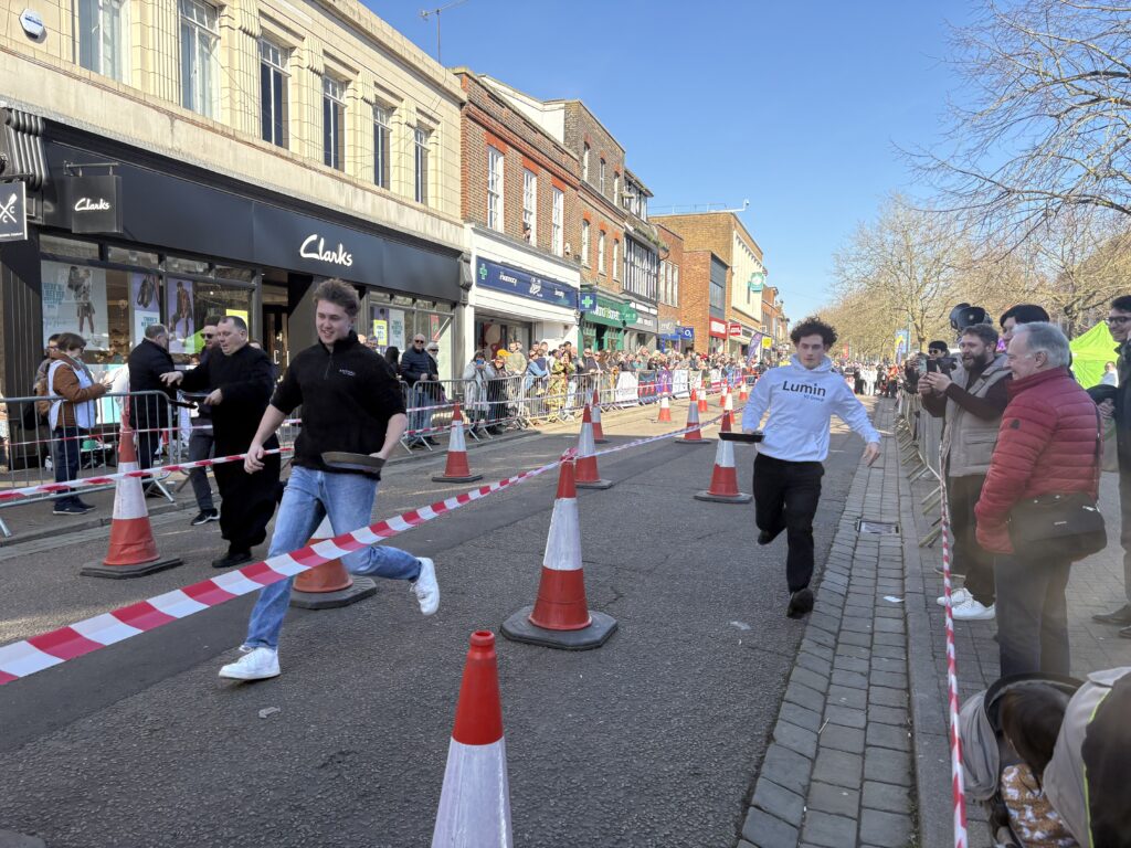 St Albans Pancake Race 2025.