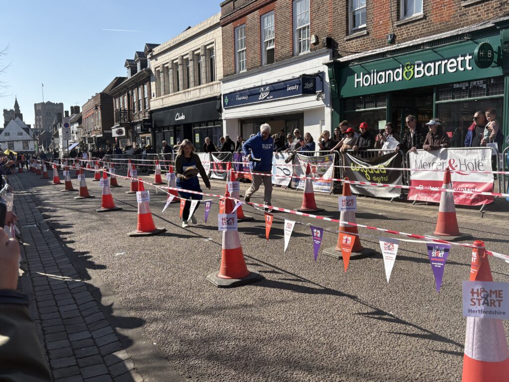 St Albans Pancake Race 2025.
