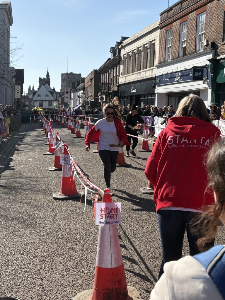 St Albans Pancake Race 2025.
