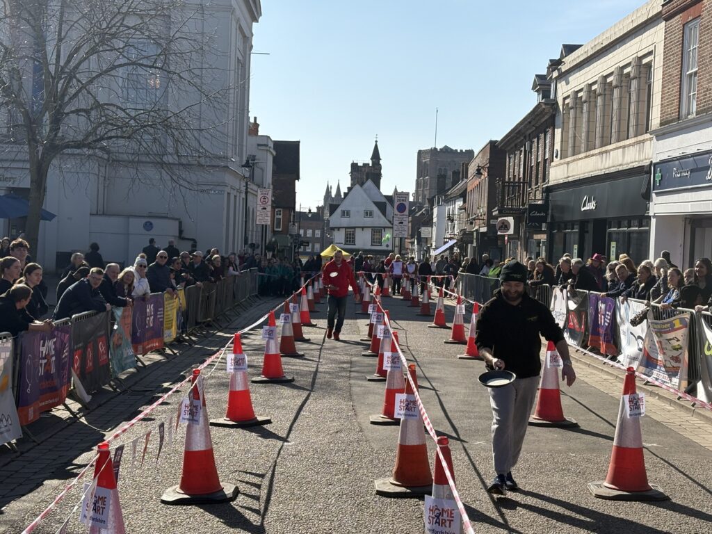 St Albans Pancake Race 2025.