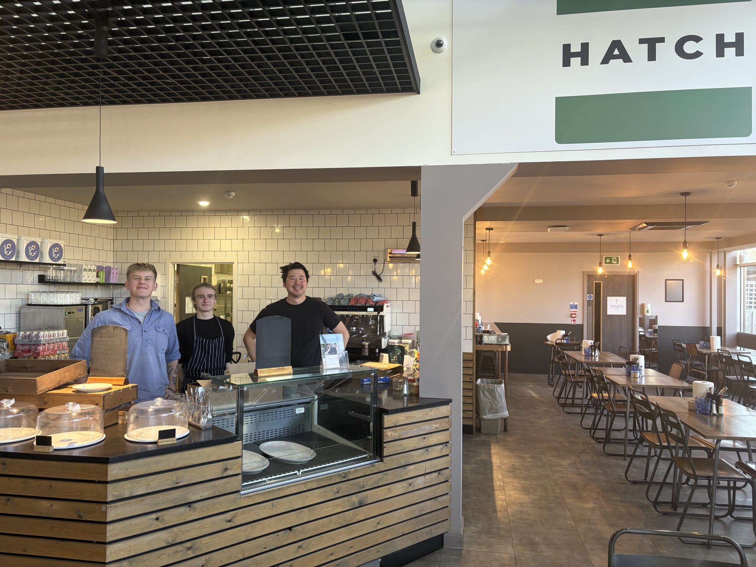The Hatch team at Smallford Farm Shop.