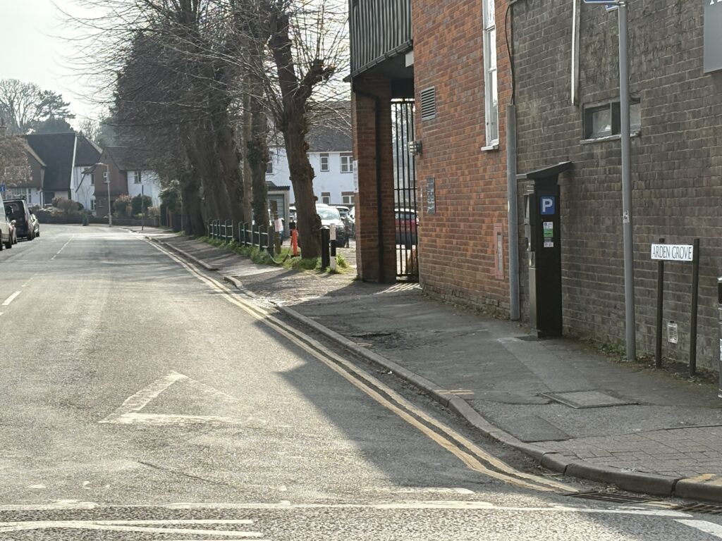A parking machine tucked away down Arden Grove