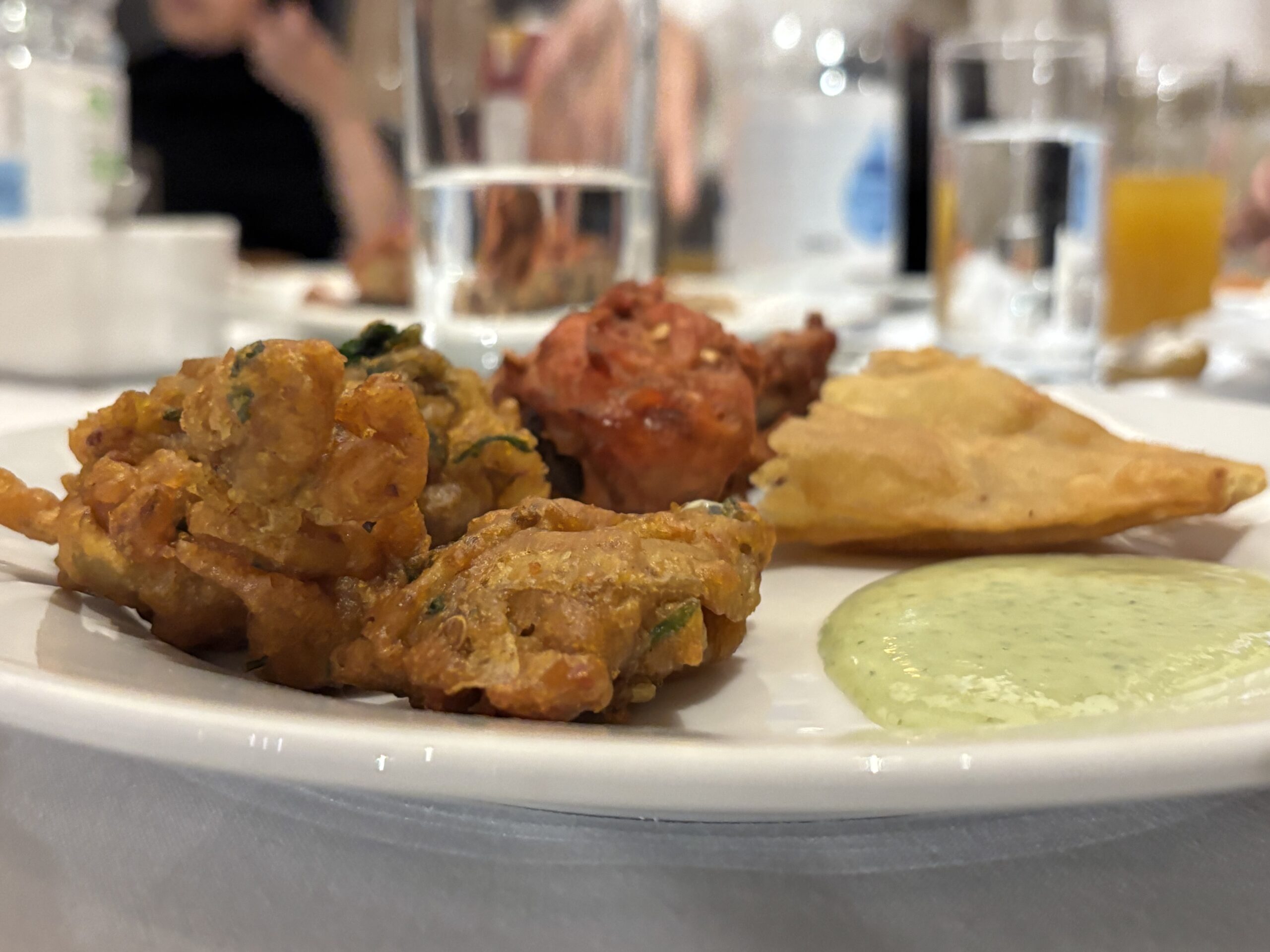 Starters served at the annual St Albans Al Furqan Iftar.