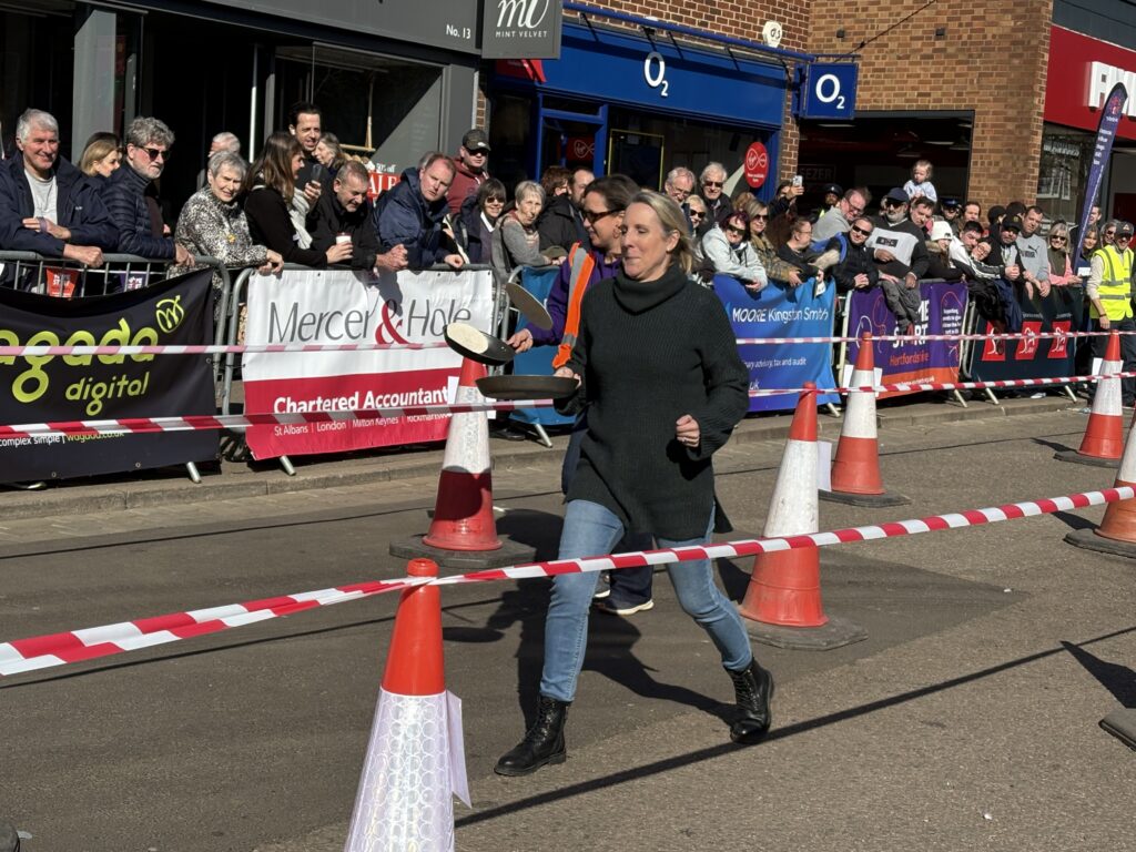 St Albans Pancake Race 2025.