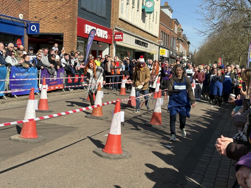 St Albans Pancake Race 2025.