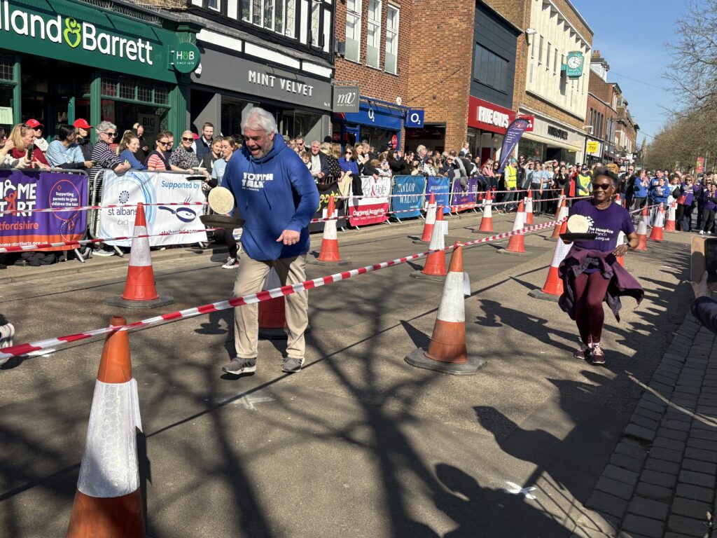 St Albans Pancake Race 2025.