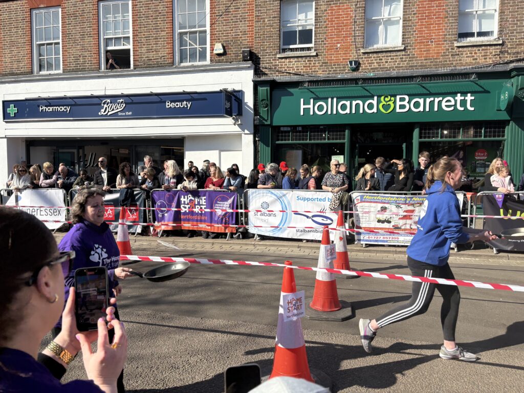 St Albans Pancake Race 2025.