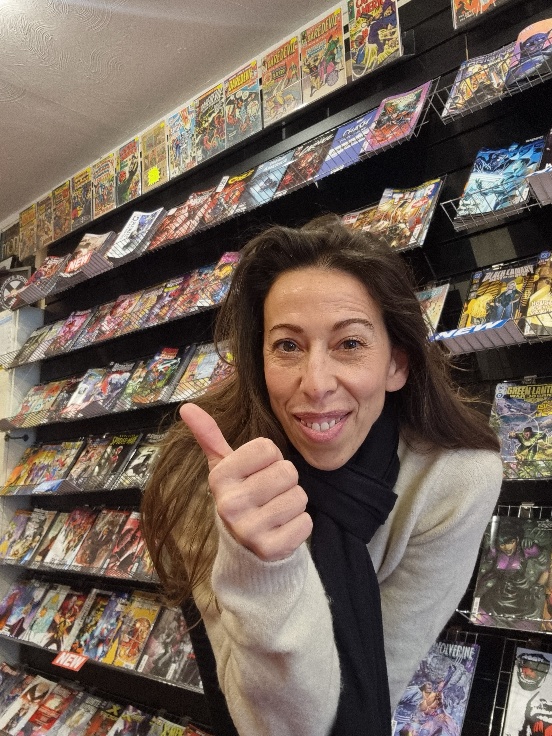 Marina De Sclavis, owner of Chaos City Comics and Empire Records