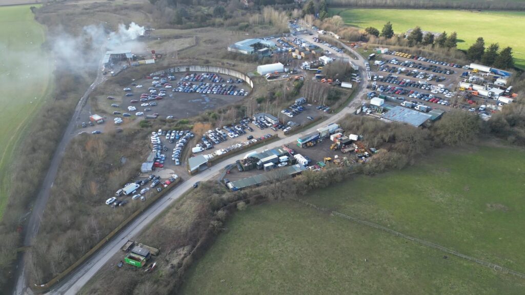 Drone footage showing the current state of the Butterfly World site.
